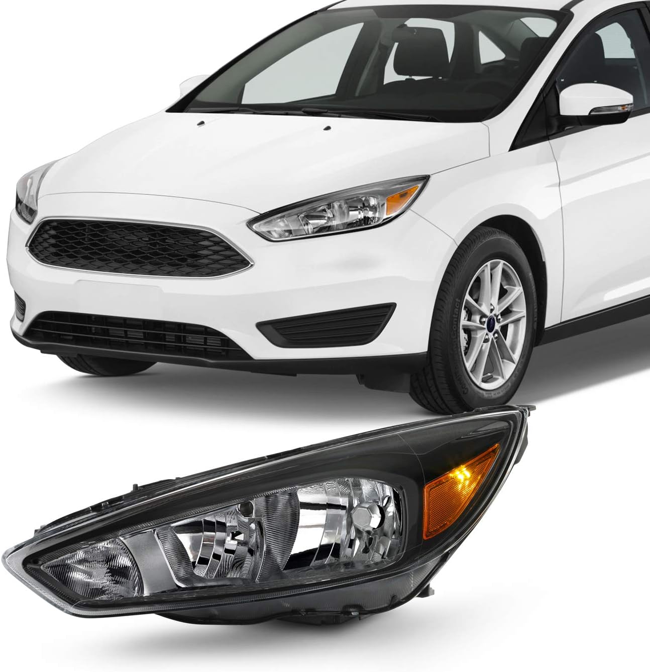 Fits 20152018 Ford Focus S SE ST Model [Halogen Type