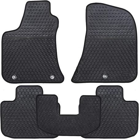 Amazon Ucaskin 車用フロアマット ダッジ チャージャー 11 12 13 14 15 16 17 18 19用カスタムフィット 無臭 洗濯可能 ゴム製フットカーペット 高耐久 滑り止め 全天候型 保護 カーフロアライナー ブラック U4370 ノンスリップマット 車 バイク