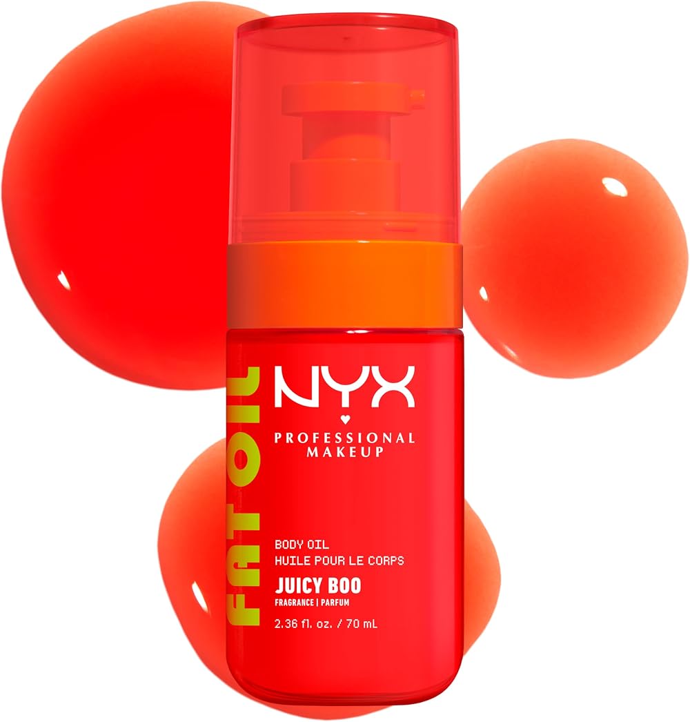 NYX Fat Oil Body Oil Glowing Skin Avocado Vitamin E 4 Finishes