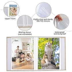 vivinin 2 Pack Photo Album 4x6, Linen Cover Photo