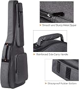 CAHAYA Guitar Case 18mm Padding Deluxe Gig Bag 40 41 42 Inch Grey CY0176 view 6