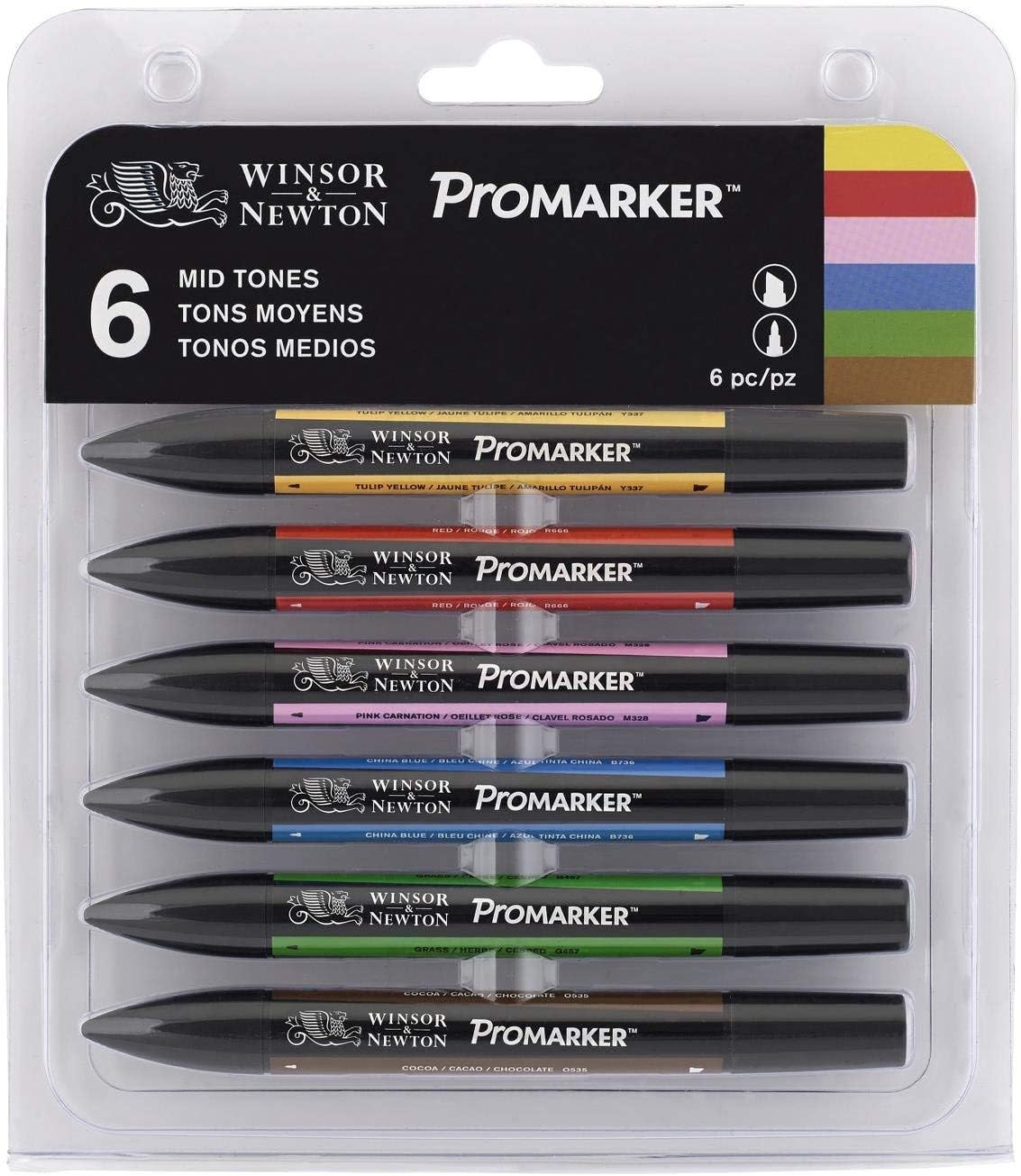 Winsor & Newton ProMarker Set of 6 Mid Tones Amazon.co.uk Kitchen