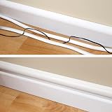 D-Line Mini Cable Trunking 30x15mm White 1m Self-Adhesive Paintable Wire Cover view 3