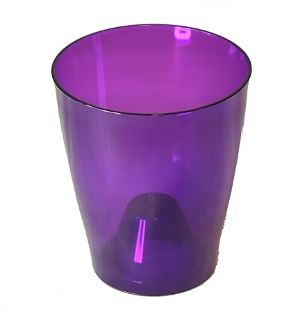 Orchideen Übertopf transparent 13cm, Farbe:violett