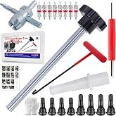 Richcat 51025 Quick Tire Valve Change Tool for Cars,Tire Valve Stem Core Quickly Replacement Tool Kit,Perfect Tool for Replacing Leaky Valves in Cars,ATVs,Trucks, etc.with TR413/TR414