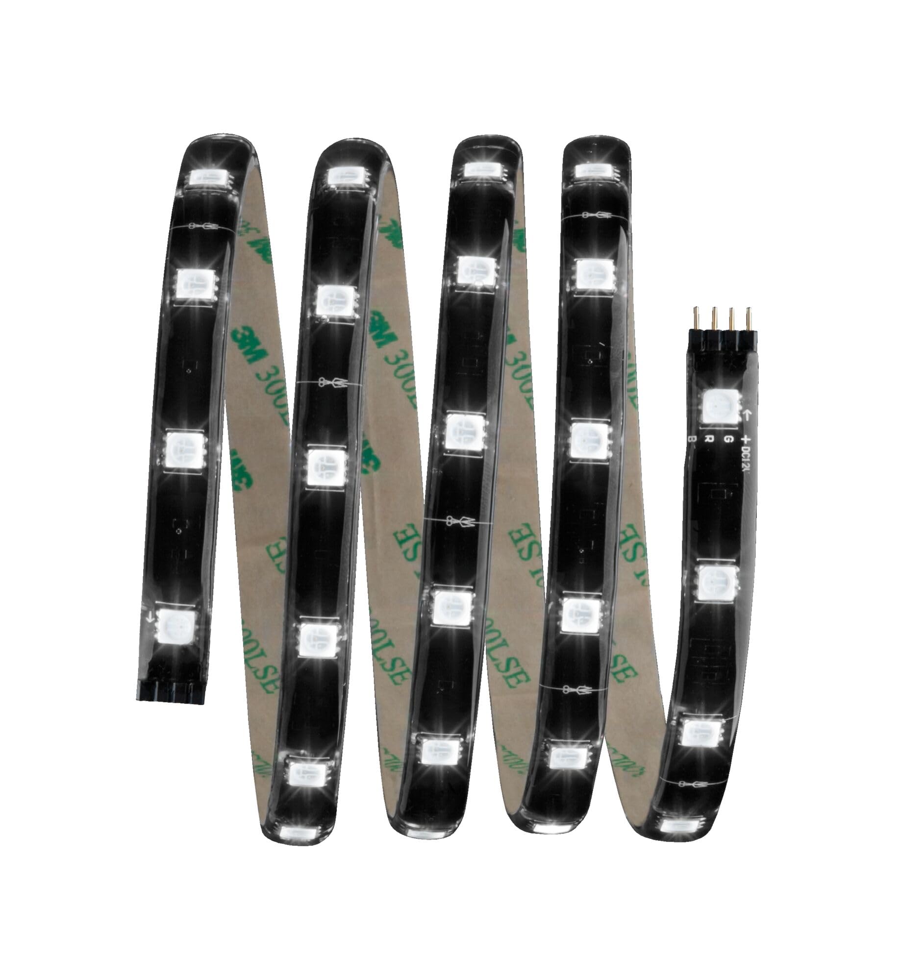 Paulmann 703.19 Function YourLED Base Set 1.5 m RGB 10 W 230/12 V Low Voltage 18 VA Black Plastic 70319 Strip Light Strip Light