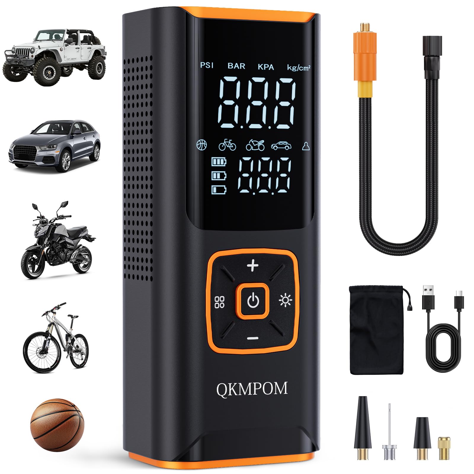Tire Inflator Portable Air Compressor, 6X Faster