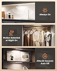 EZVALO 6-Pack Under Cabinet Lighting, 7.8" Wireless