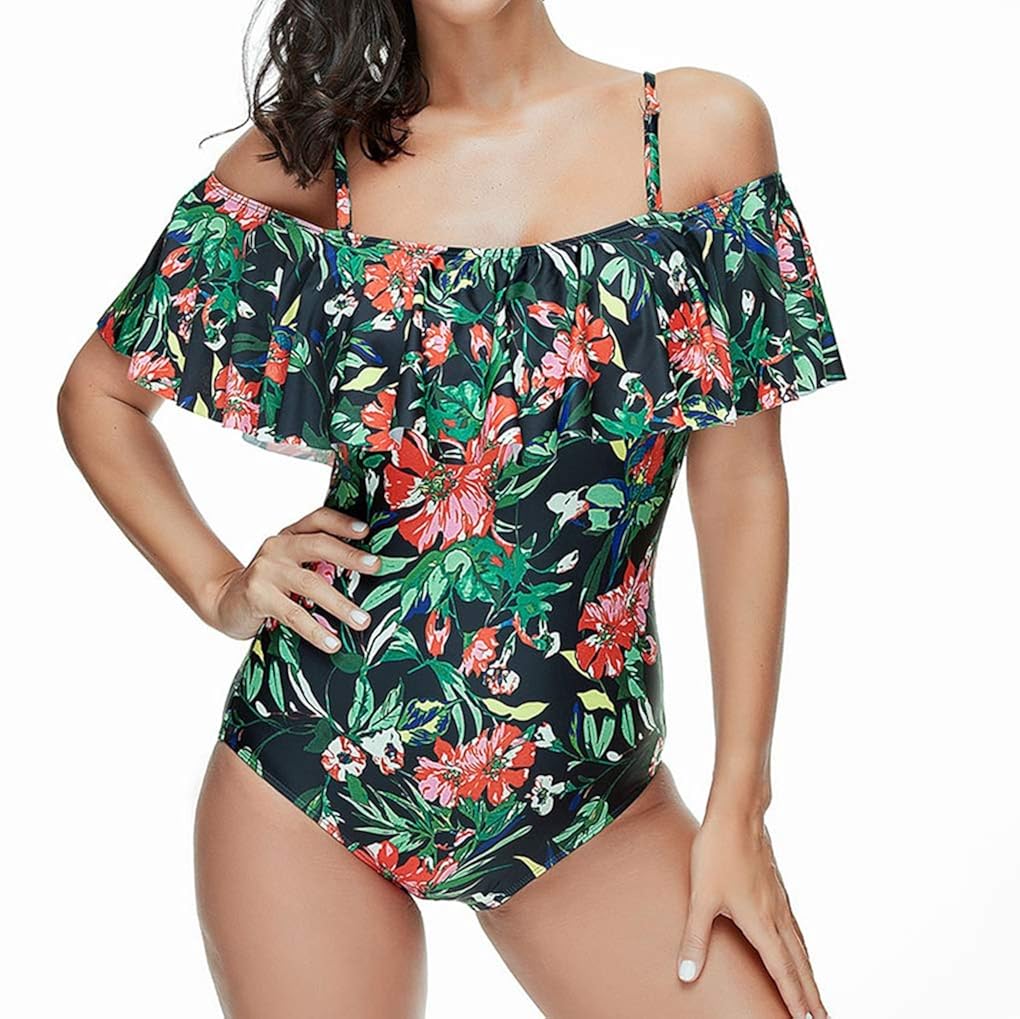 Womens Plus Size Swimsuit One Piece Floral Print Bikini Vintage Off The Shoulder Swimwear Clothing Foretadrenaline Com Womens Plus Size Swimsuit One Piece Floral Print Bikini Vintage Off The Shoulder Swimwear Clothing Foretadrenaline Com