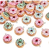 Craftdady Food Bread Pendants Mini Cute Charms DIY Baking Charms for Necklace Bracelet Jewelry Making and Crafting