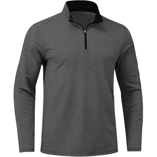 Amazon.com: Obla Golf Quarter Zip Pullover for Men Mock Neck