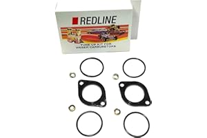 IMPART AUTO PARTS Weber Redline 40-48 DCOE Soft Mount O-ring Kit, 10pcs, Black Plastic O-rings