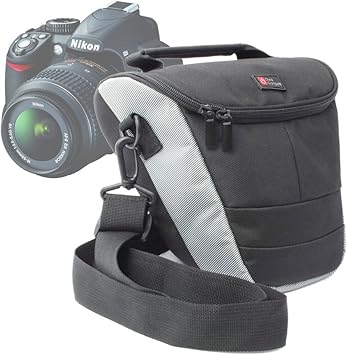 DURAGADGET Nílon Funda Portatíl para Nikon D5000, D3100 con Correa De Hombro