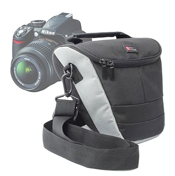 DURAGADGET Nílon Funda Portatíl para Nikon D5000, D3100 con Correa ...