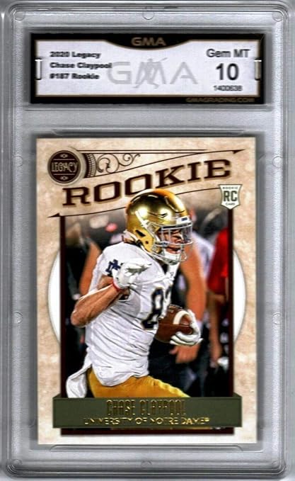 Amazon 2020 Panini Legacy 187 Chase Claypool GMA Graded GEM MINT 
