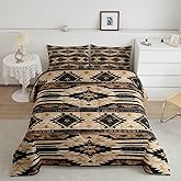 Feelyou Boys Girls Western Bedding Set Queen Size, Southwestern Aztec Comforter Set Kids Boho Tribal Comforter Bohemian Rustic Country Teens Duvet Set Bedroom Decor with 2 Pillow Case