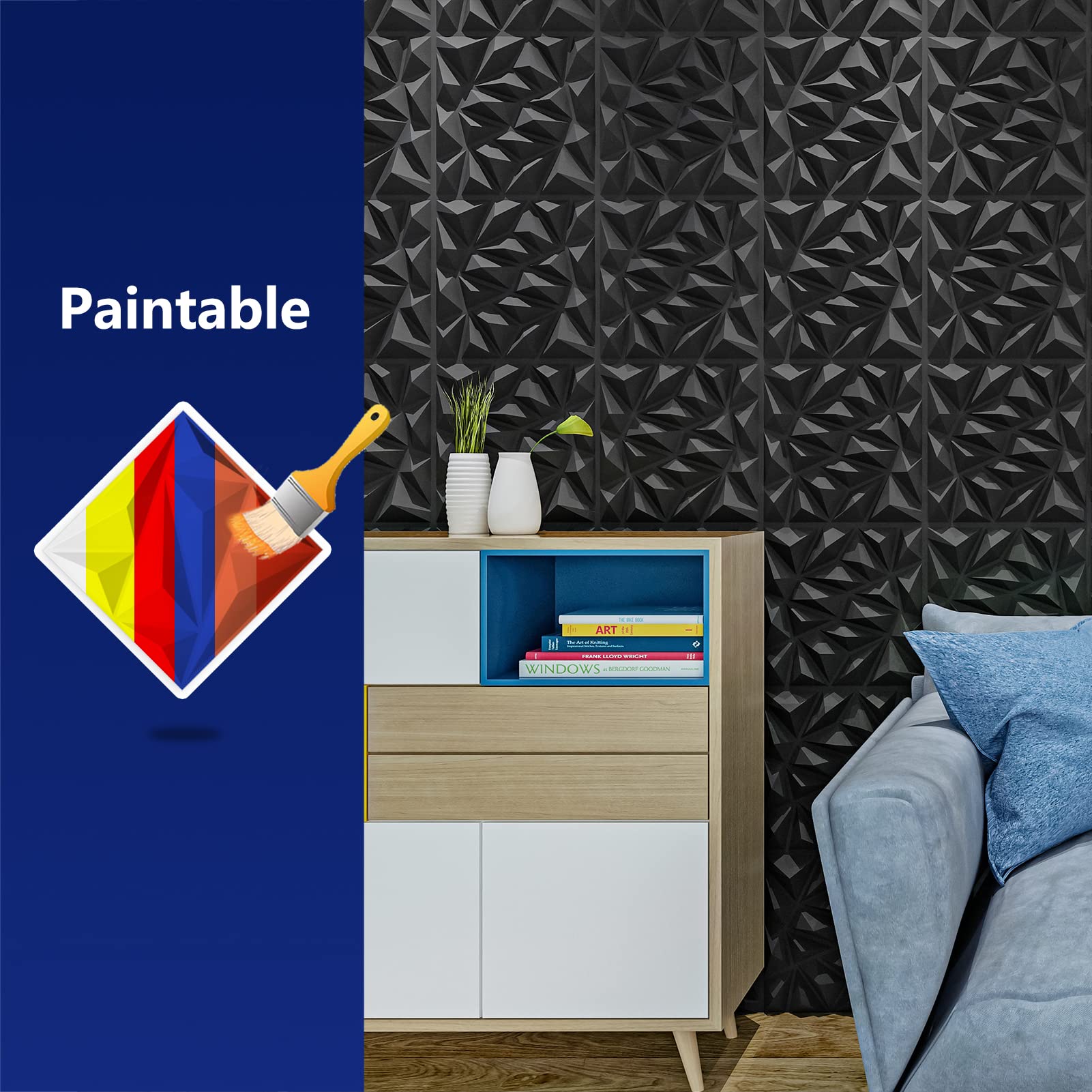Mua Art3dwallpanels 33 Pack 3D Wall Panel for Interior Wall Décor, PVC ...