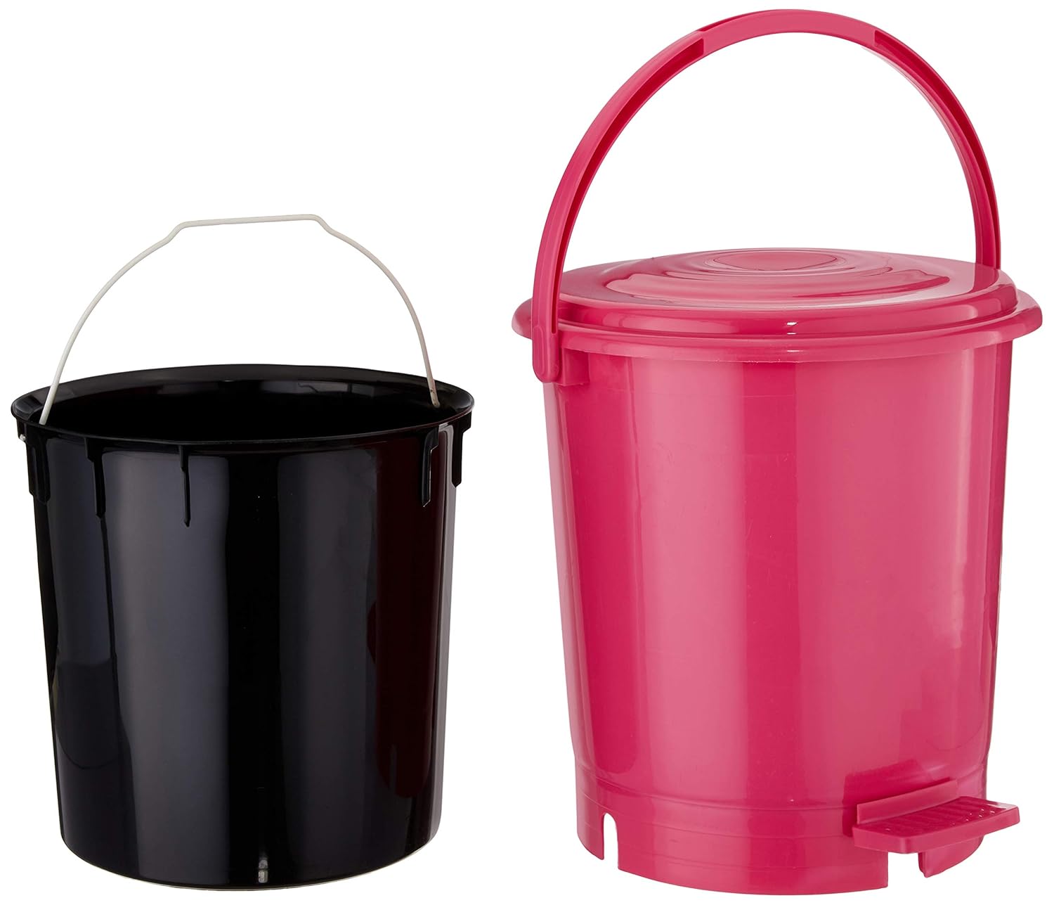 Princeware Plastic Pedal Bins Dustbin, 12 litres (Standard, Assorted