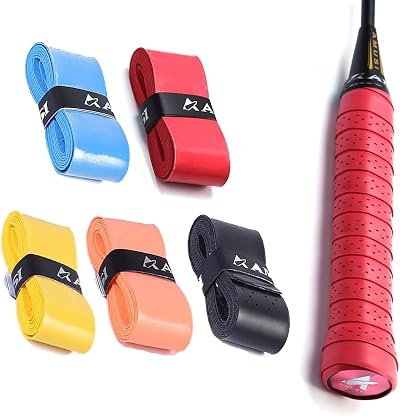 Rowwait 5 Pack Tennis Over Grip Anti Slip Overgrip 110cm 25mm