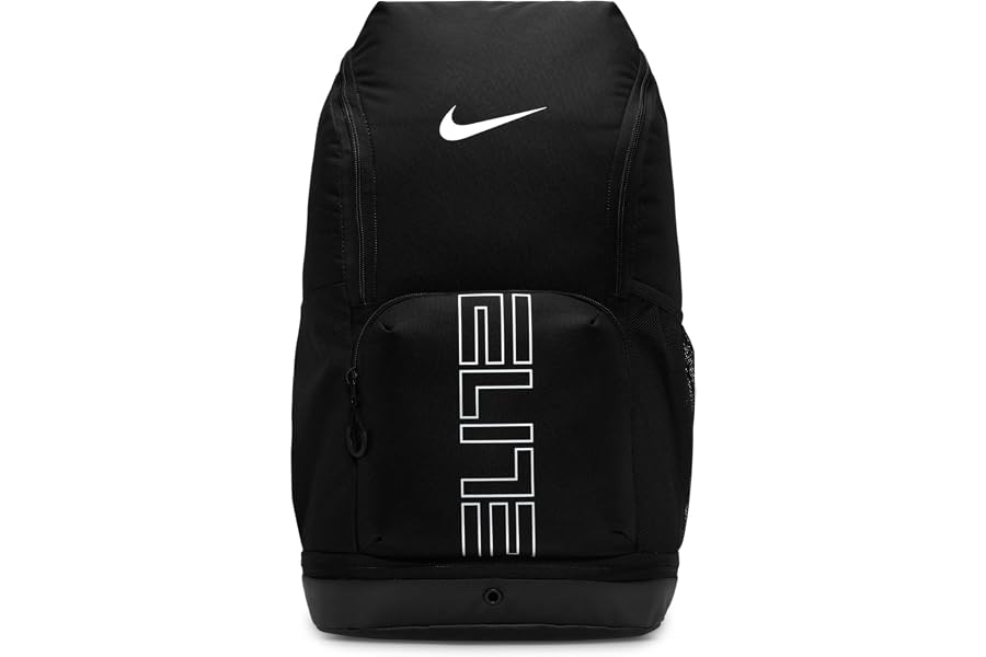 Nike, Unisex, Varsity Elite Backpack (32L), Black/Black/Metallic Silver, One Size