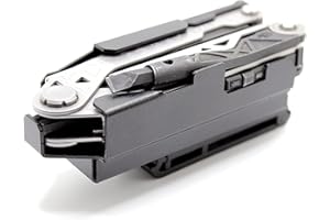 RG RAE GEAR RECOGNIZE , ASSESS , EXECUTE RAE GEAR - CENTER-DRIVE Sheath belt clip holster Compatible with Gerber Centerdrive multitool (TOOL & BITS NOT INCLUDED) Adjustable and rotating BELT CLIP WITH BIT KIT ATTACHMENT)