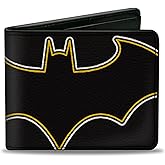 Buckle-Down Men's Standard Bifold Wallet Batman, 4.0" x 3.5"