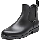 DKSUKO Rain Boots for Women,Waterproof Comfortable Womens Ankle Chelsea Booties