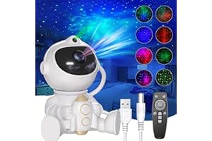 Astronaut Galaxy Projector, Star Projector with 8 Nebula Modes, 360° Adjustable Projection Lamp, Remote & Timer Starry Sky Li