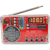 Gikfun Portable FM Radio DIY Kit, Soldering Practice Projects FM 87-108MHz with LED Display Headphone Jack Automatic Station 