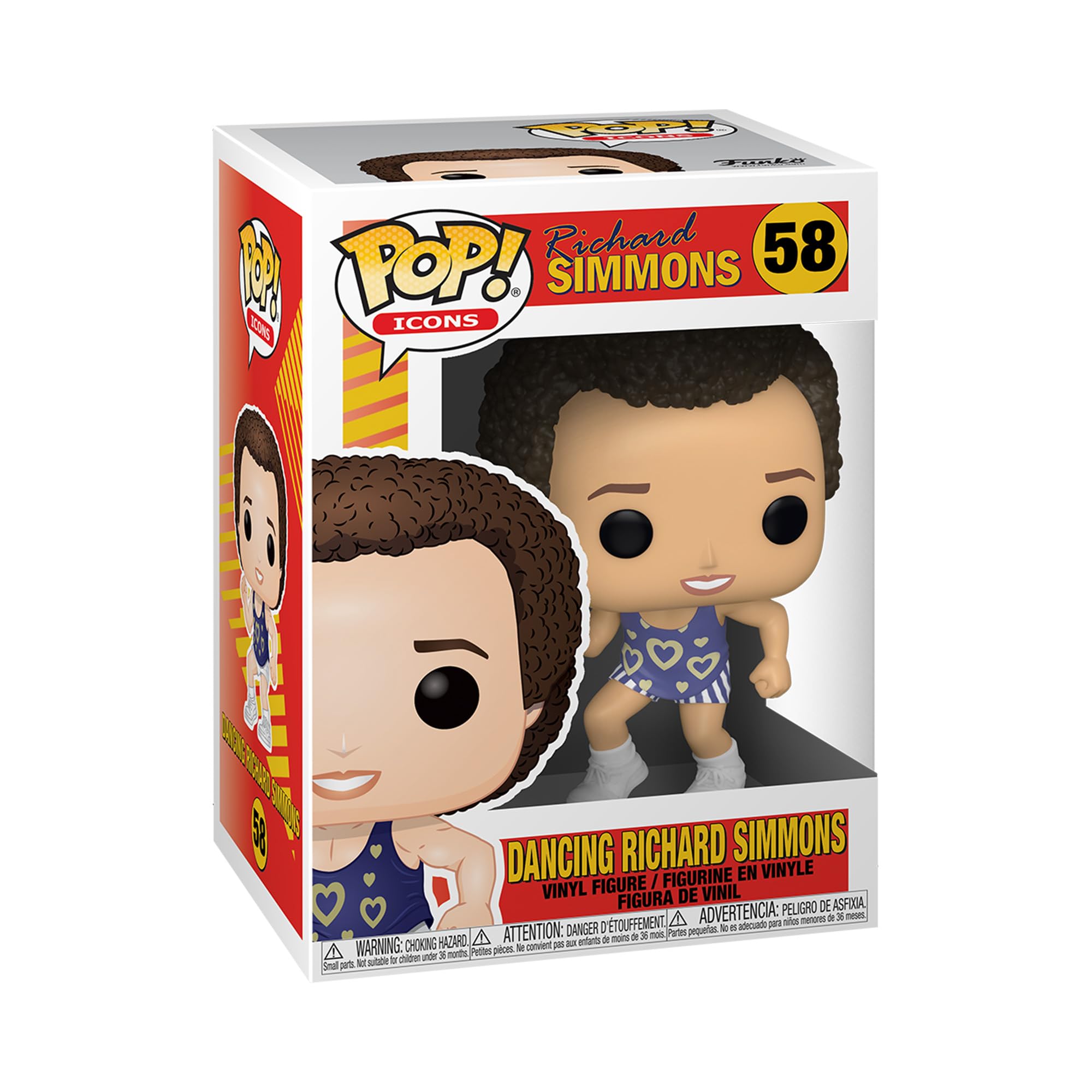 Funko POP! Icons: Dancing Richard Simmons - Collectable Vinyl Figure - Gift Idea - Official Merchandise - Toys for Kids & Adults - TV Fans - Model Figure for Collectors and Display