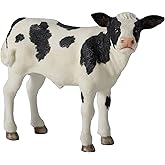 Unicorn Studios 4 Inch Tall Holstein Calf Cow Cute Farm Animal Resin Figurine Collectible