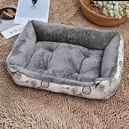 Washable for Small Medium Large Dogs /& Cats Chezaa Soft Pet Bed Dog Beds Mats Beds Warmer Rectangular Step-On for Dog Cat Orthopedic Joint-Relief