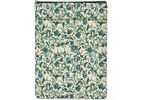 NGZS Botanical Book Sleeve, Classic Flower Book Covers for Paperbacks, Floral Book Pouch Book Protector, Book Lovers Gifts for Women Girls Her, Book Accessories Book Club Gifts Christmas Birthday Gifts
