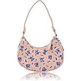 Hello Kitty, Bluey or Stitch Hobo Handbag Purse for Girls | All Over Print Crossbody Shoulder Bag with Adjustable Strap
