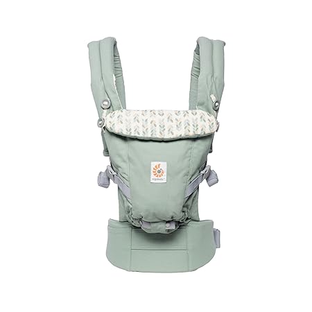 Ergobaby Babytrage für Neugeborene bis Kleinkind, Sage Adapt 3-Positionen Ergonomische Baby-Tragetasche und Kindertrage