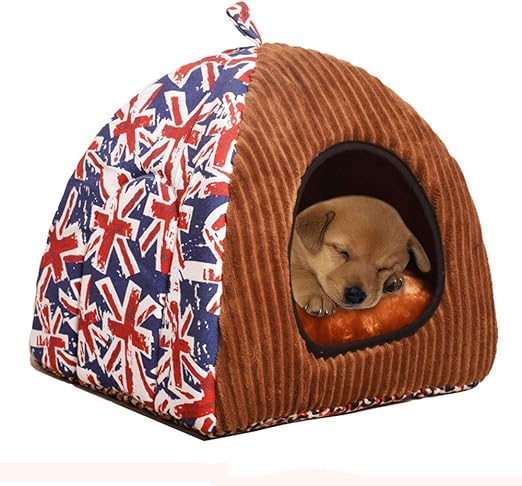 Conqueror Tapis De Couchage Pliable Doux Pour Chien Nid D Hiver De Tente De Chat De Chat De Maison De Chien Chien Chat Niche Toit Amovible Impermeable Interieur Exterieur Animal De Compagnie Amazon Fr