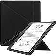 KuRoKo Slimshell Case for Kindle Scribe (2024/2022 Released), Premium Lightweight PU Leather Stand Cover with Auto Sleep/Wake for 10.2 inch Amazon Kindle Scribe 2024(1st Gen)/2022-Black