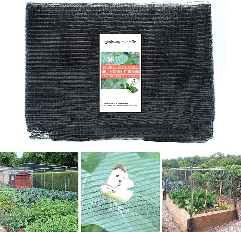 Gardening Naturally Black Butterfly Netting 2m x 5m Garden Netting