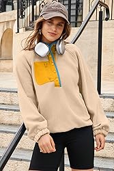 Dokotoo Womens Oversized Sweatshirts Fuzzy Fleece