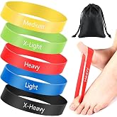 WinnerWhy 5 Pack Toe Exercise Bands Stretcher Separator Spacer,Multicolor | Silicone Spacers for Bunion Corrector Alignment, Resistance Loop for Yoga Stretching Exercise, Foot Care with Carry Bag