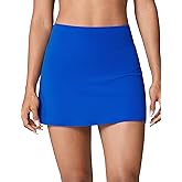 UNISSU Hugcurve Tennis Skirts for Women with Inner Pockets High Waisted Athletic Skorts for Running Golf Workout Sports