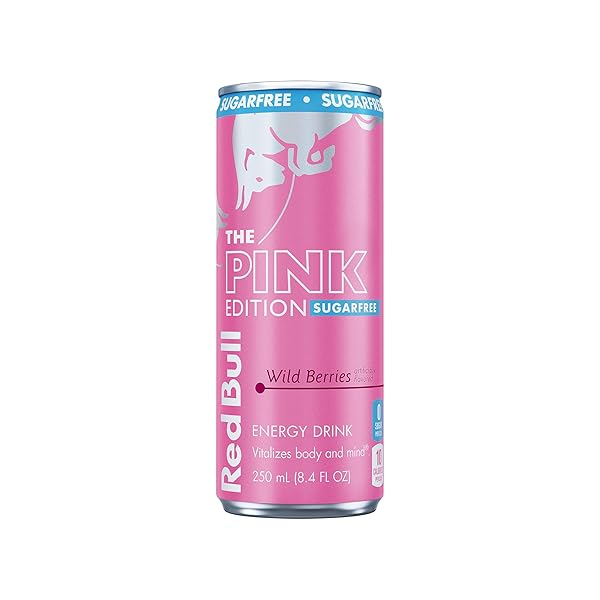 RED BULL SUGAR FREE PINK EDITION, WILD BERRIES, 8.4 FL OZ