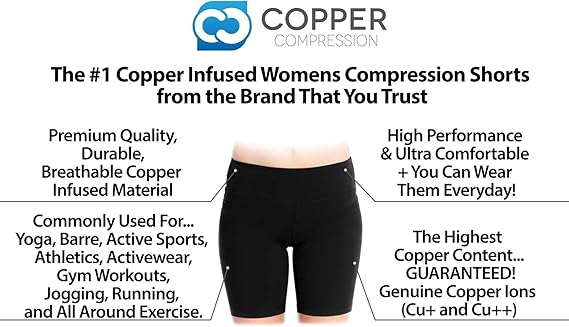 copper compression shorts