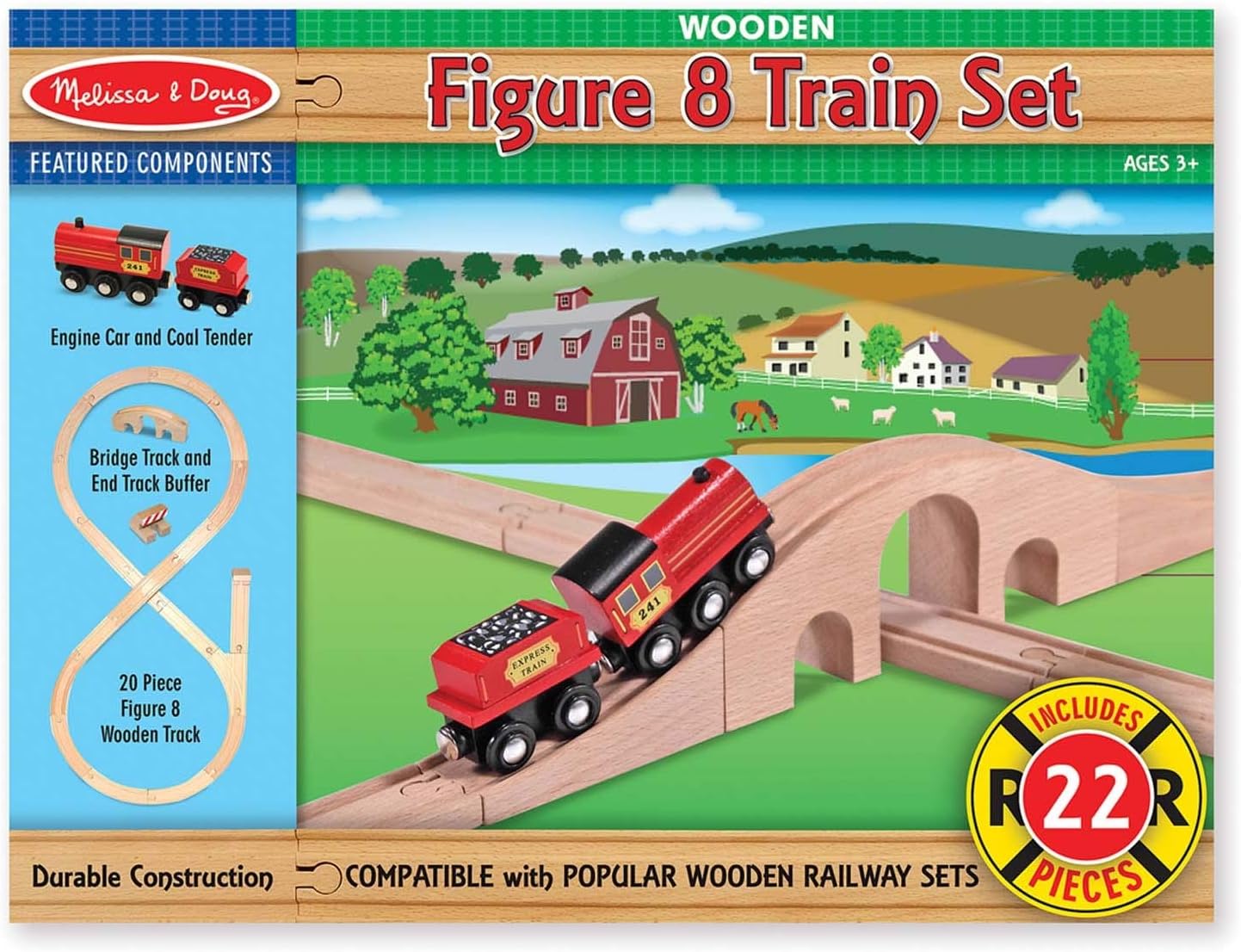 melissa and doug figure 8 train set instructions