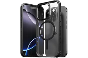 Sinjimoru for MagSafe iPhone 16 Pro Case, Military Grade Shockproof/Anti-Yellowing Slim Bumper with TPU Edge Protection, M-AirGuard Black