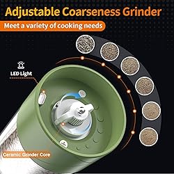 2Pack Electric Salt and Pepper Grinder Set USB