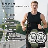 Hearkent Waterproof Pedometer Watch Senior Non Bluetooth LCD Large Numbers view 3