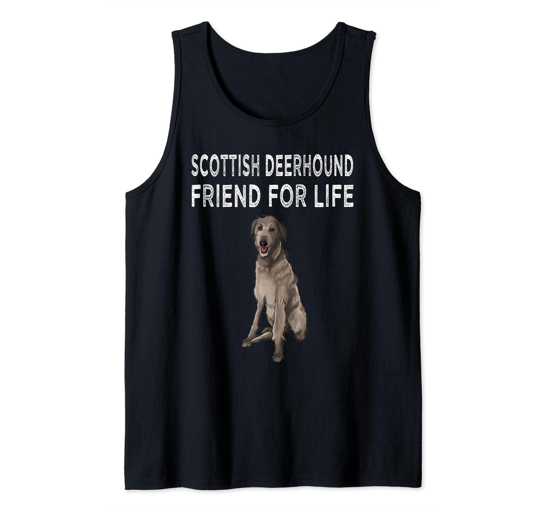 Scottish Deerhound Friend For Life Dog Friendship Tank Top