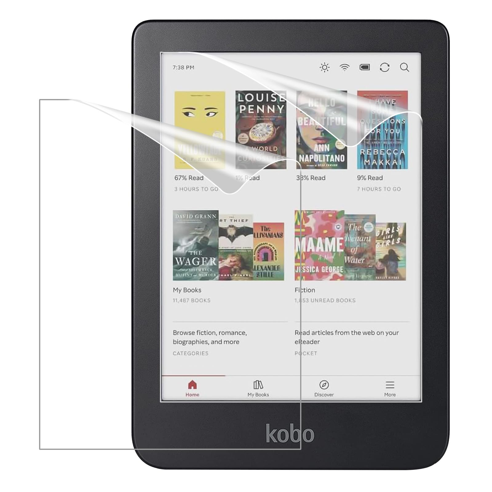 MoKo 2-Pack Screen Protector for Kobo Clara