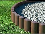 SolaDirect Green Lawn Edging Palisade 2.5m Ground Stakes PP Fence Border view 6